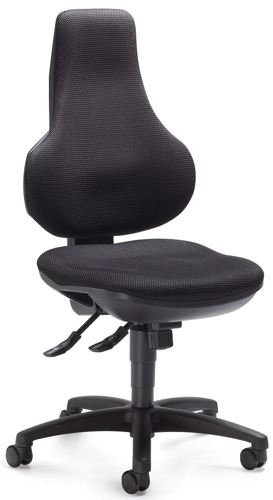 Bürostuhl COMFORT FIT ohne Armlehnen | Schwarz | Schwarz | ohne Armlehnen (optional)
