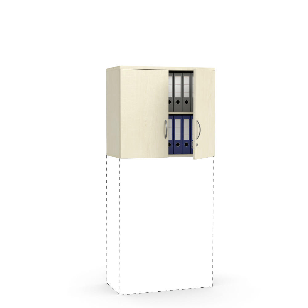 Flügeltüren-Aufsatzschrank MULTI M | Ahorndekor | 800