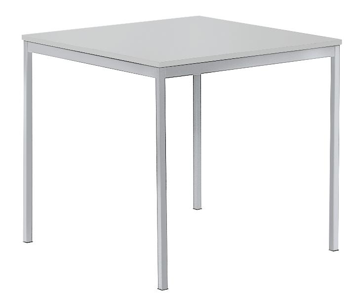 Besprechungstisch DESKIN LINE | Lichtgrau | 800 | 800 | Lichtgrau RAL 7035 | Quadrat