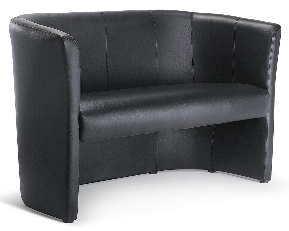 Club-Sofa | Schwarz | Sofa | Echtleder