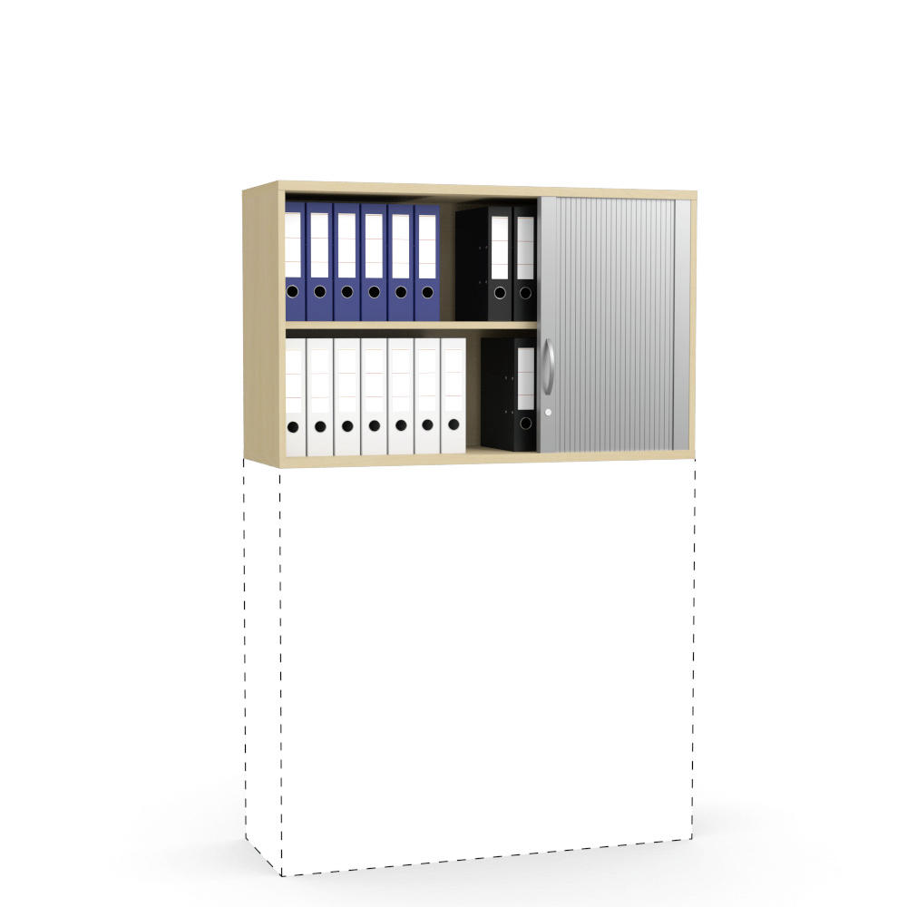 Rollladen-Aufsatzschrank MULTI M pro | Buchedekor | 1200