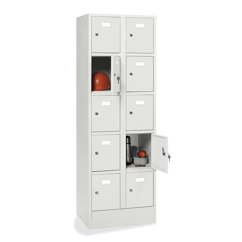 Schließfach-Stahlschrank SYSTEM SP1 COLOR | Lichtgrau RAL 7035 | 300 | Zylinderschloss