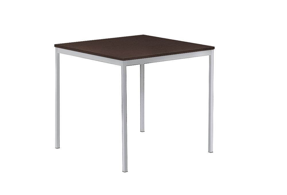 Konferenztisch MODUL | Nussdekor dunkel | 800 | 800 | Quadrat