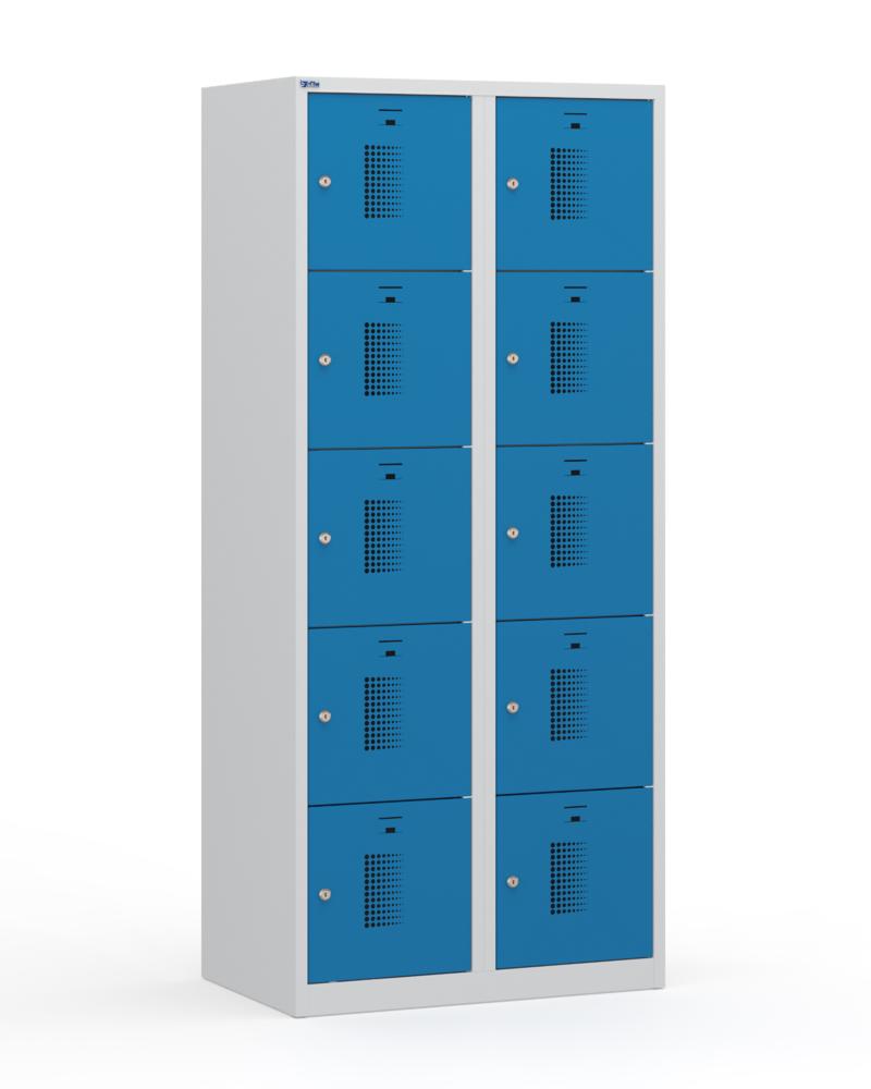 Schließfachschränke System SP1 Basic | Lichtblau RAL 5012 | 400 | Zylinderschloss