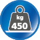 Belastbar bis 450 kg