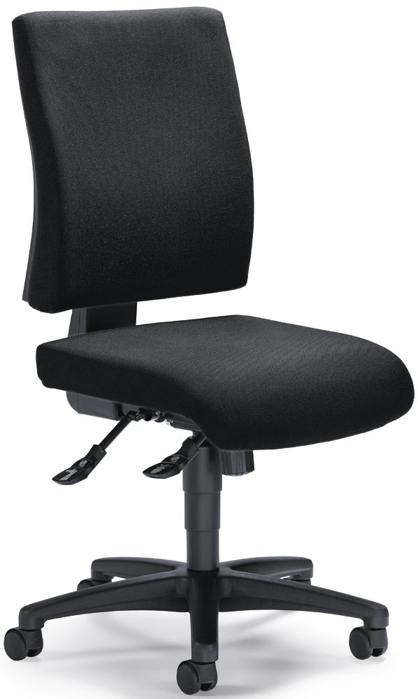 Bürodrehstuhl COMFORT R ohne Armlehnen | Schwarz | ohne Armlehnen (optional)