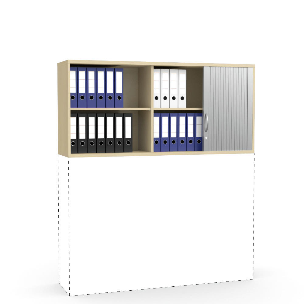 Rollladen-Aufsatzschrank MULTI M pro | Buchedekor | 1600