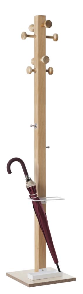 Garderobenständer Holz, weisser Schirmständer | Weiß