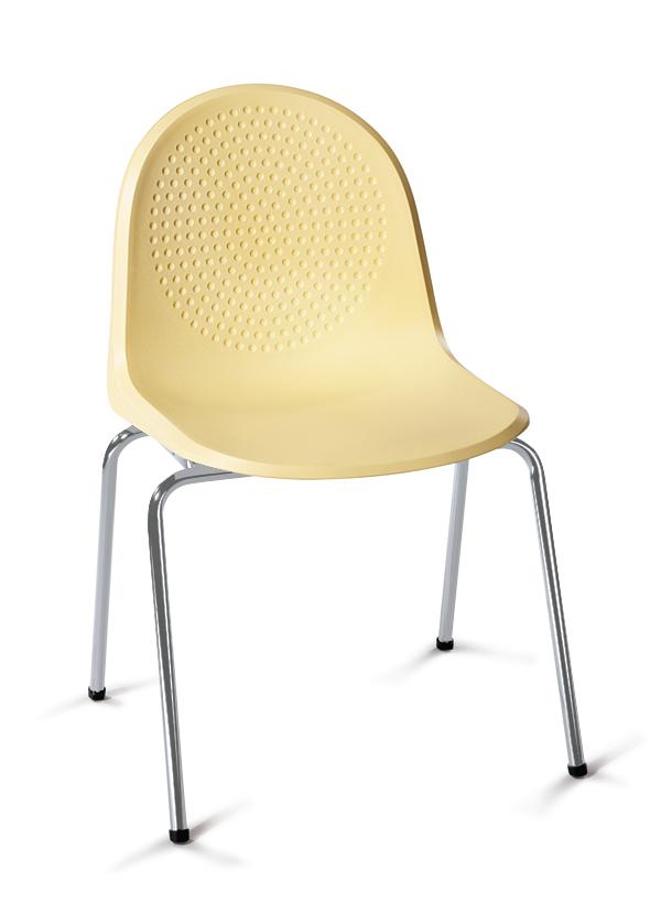 Polyamid-Schalenstühle P1 | Vanille