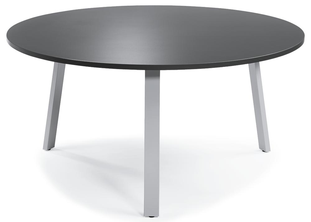 Konferenztisch DESKIN RIO | Anthrazit | Alusilber RAL 9006 | 1200