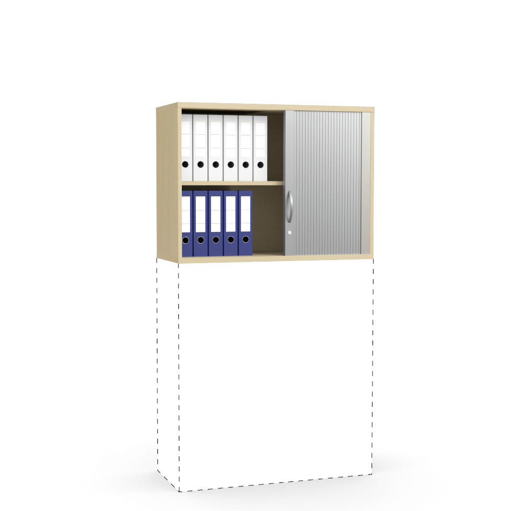 Rollladen-Aufsatzschrank MULTI M pro | Buchedekor | 1000