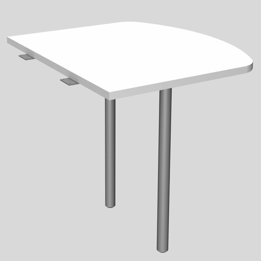 Anbautisch MODUL | Weiß | 800 | Anbautisch inkl. 2 Stützfüße