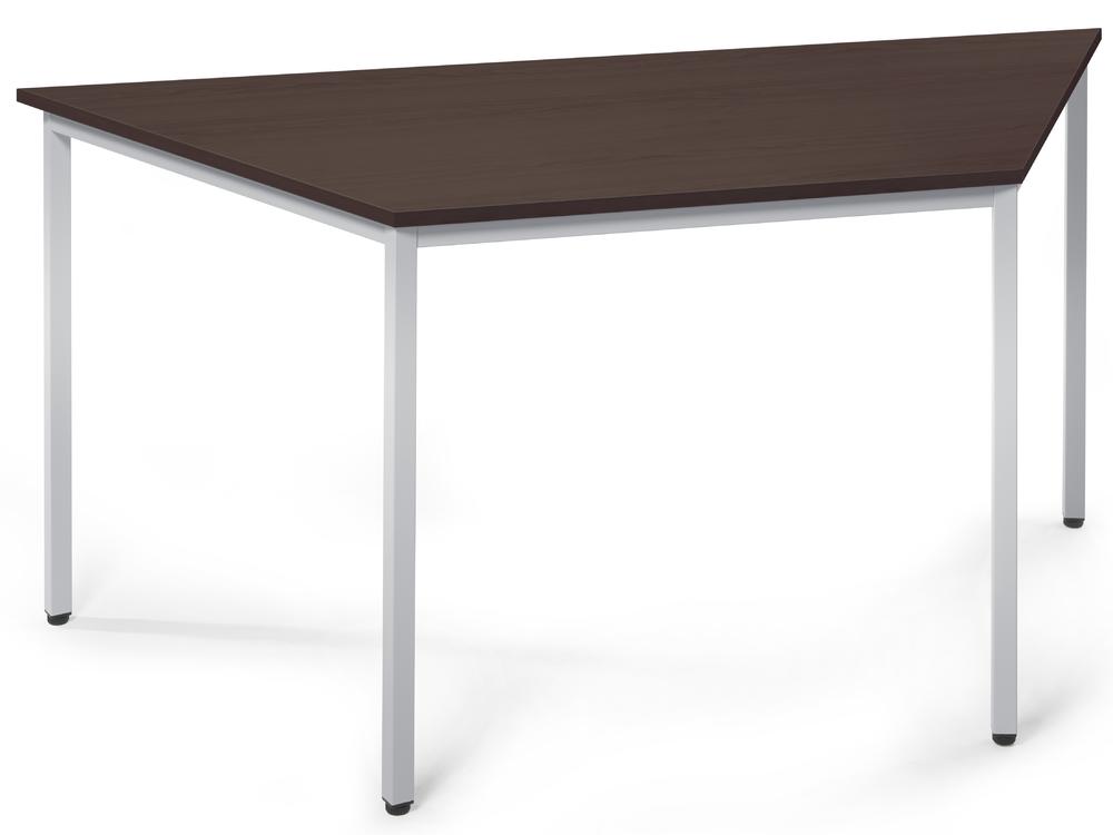 Konferenztisch MODUL | Nussdekor dunkel | 1600 | 690 | Trapez