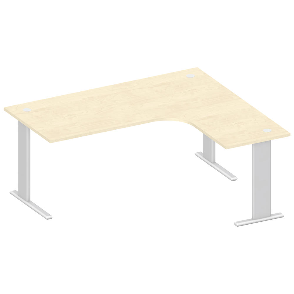 XXL Schreibtisch Jumboform Basic M MULTI M | Ahorndekor | Eckschreibtisch rechtsseitig