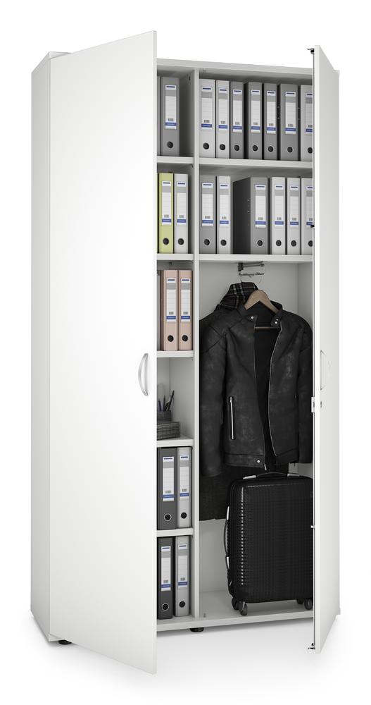 Garderobenschrank MULTI M pro | Weiß | 1200