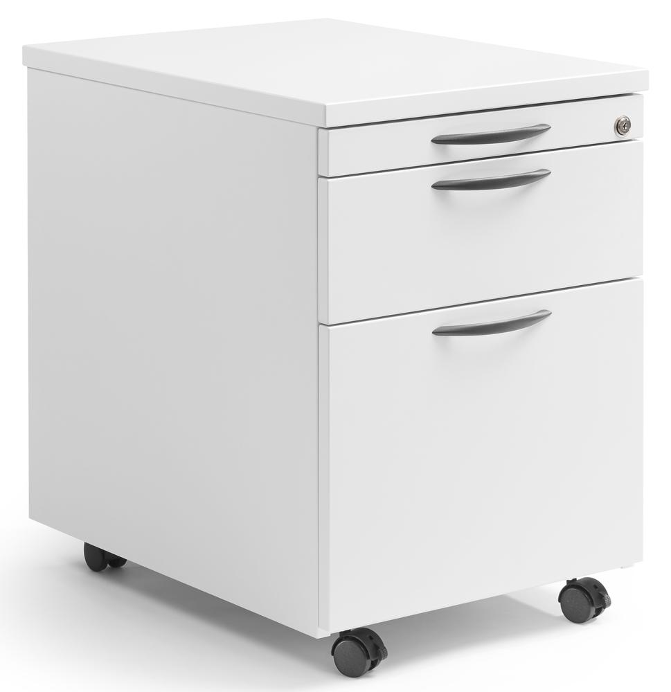 Rollcontainer MULTI M | Weiß | 600 | 1 + 1 Schübe + 1 Hängeregistratur