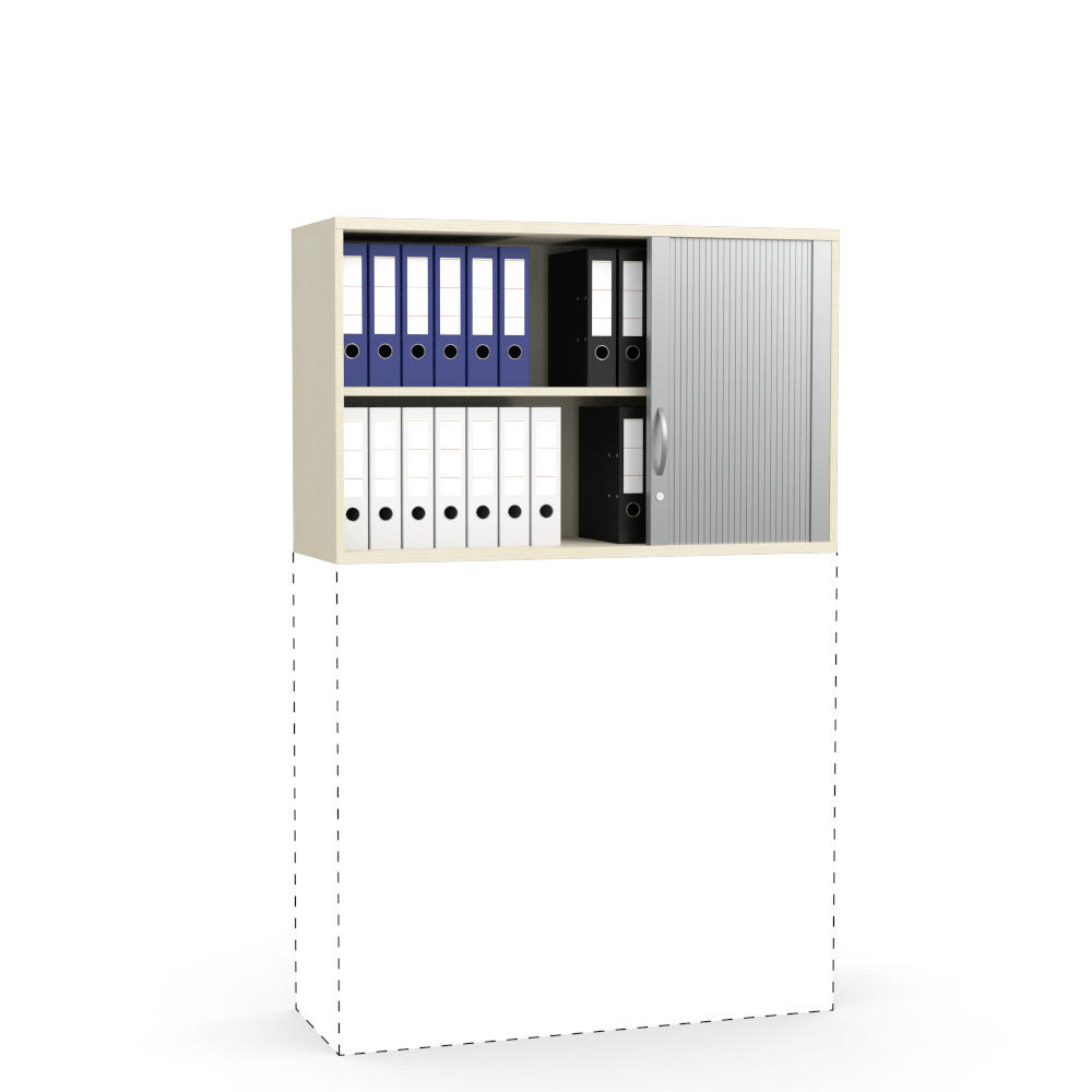 Rollladen-Aufsatzschrank MULTI M pro | Ahorndekor | 1200