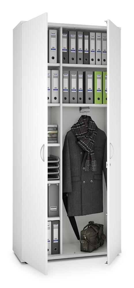 Garderobenschrank MULTI M pro | Weiß | 1000