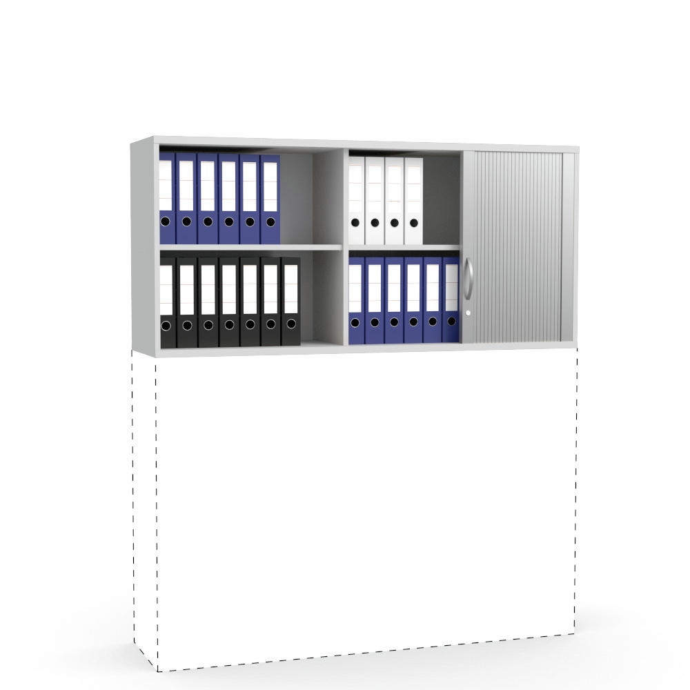Rollladen-Aufsatzschrank MULTI M pro | Lichtgrau | 1600