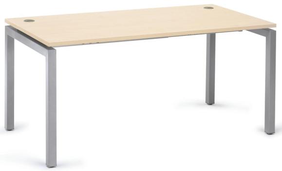 Schreibtisch 4-Fuß Basic MULTI M Ahorndekor | 1600
