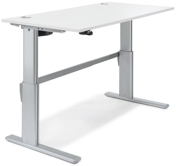 Höhenverstellbarer Schreibtisch BASIC MULTI M Weiß | 1200