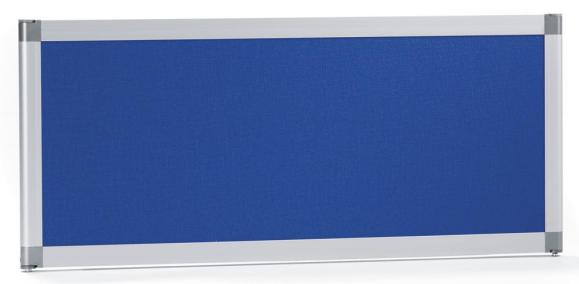 Tischtrennwand /Tischstellwand MIAMI schallabs. 800 | Stoff blau, schallabsorbierend