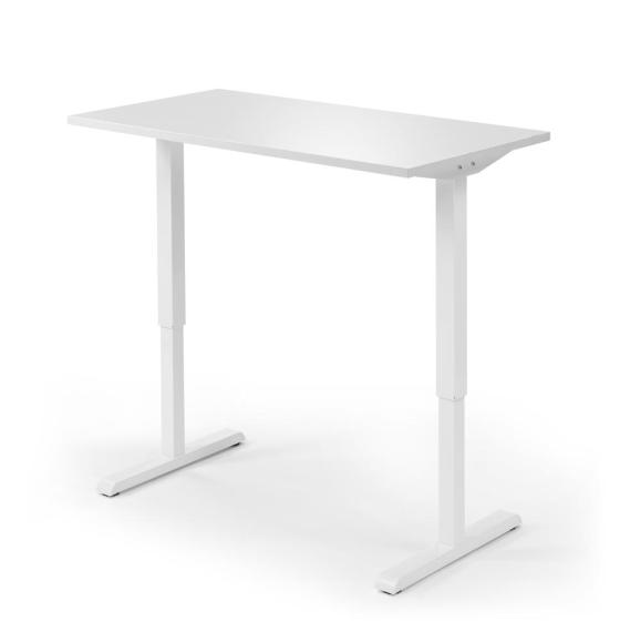 Höhenverstellbarer Schreibtisch Tiefe 650 mm Weiß | 1600 | Weiß