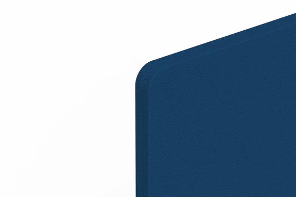 Tischtrennwand NEAPEL, schallabsorbierend Blau | 546 | 2000